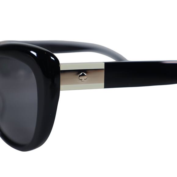 Kate Spade EMMALYNN Cat Eye Polarized Womens Sunglasses - Black/Grey - NWT - Picture 4 of 10